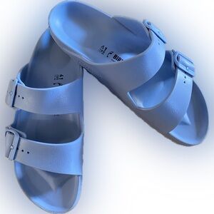 Birkenstock Blue- Arizona Eva Slide adjustable Sandals size41